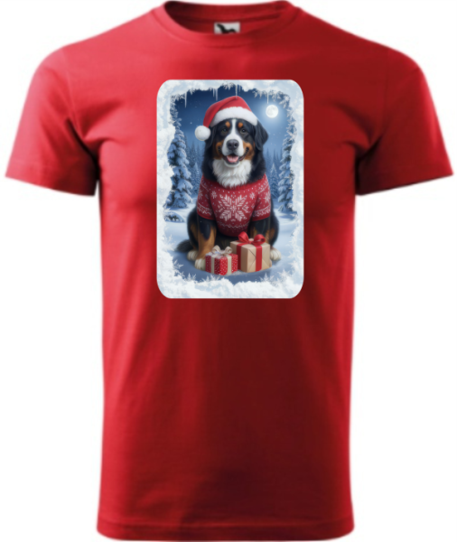 Vánoční tričko s Bernským salašnickým psem5